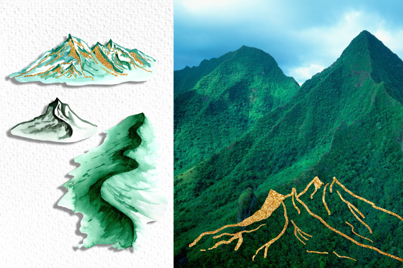 watercolor-landscape-clipart-png-foggy-forest-mountains