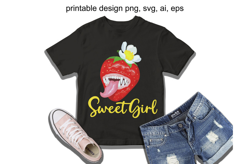 sweet-girl-strawberry-svg-file-print-strawberry-monster-t-shirt-design