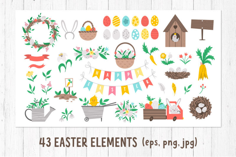 easter-clipart-characters-patterns