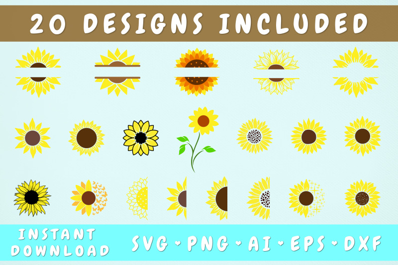 sunflower-svg-bundle-20-designs
