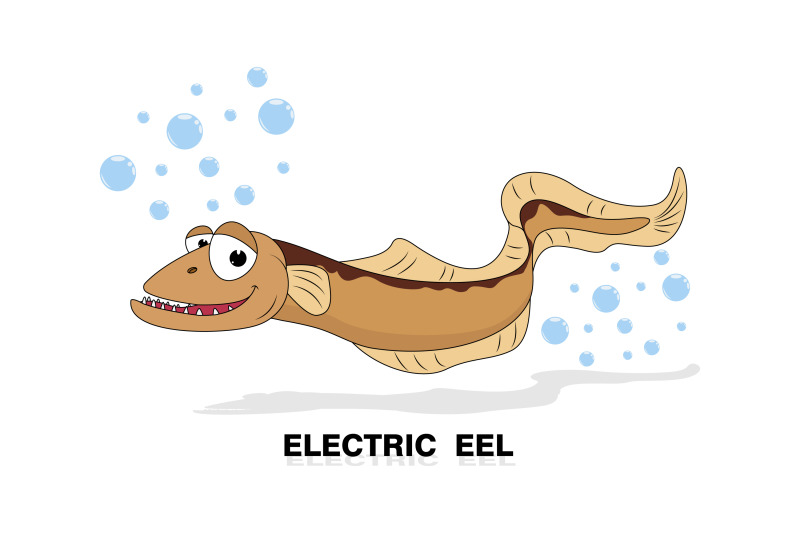 cute-electric-eel-animal-cartoon