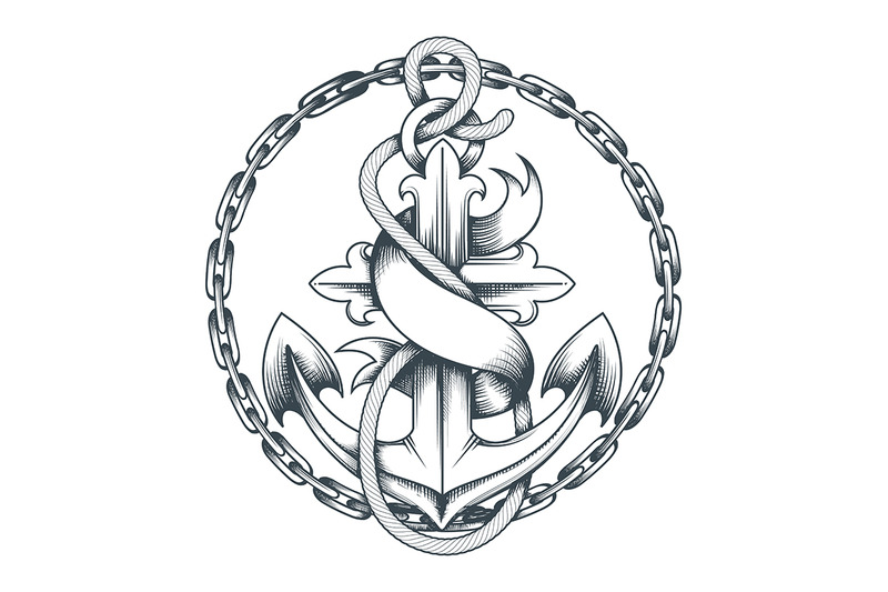 nautical-tattoo-with-anchor-and-ribbon