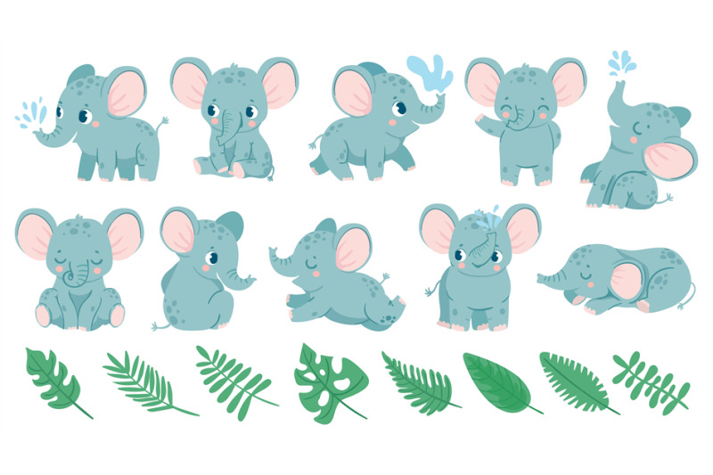 baby-elephants-cute-cartoon-animal-and-tropical-leaves-baby-shower-e