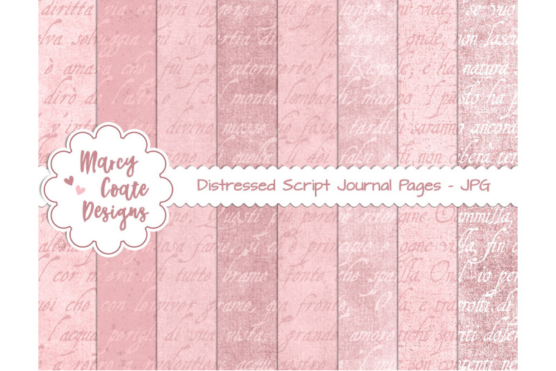rose-pink-distressed-script-journal-papers-us-letter-size