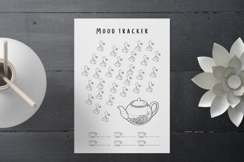 monthly-mood-tracker-planner-printables-bullet-journal-mood-charts-bujo-inserts