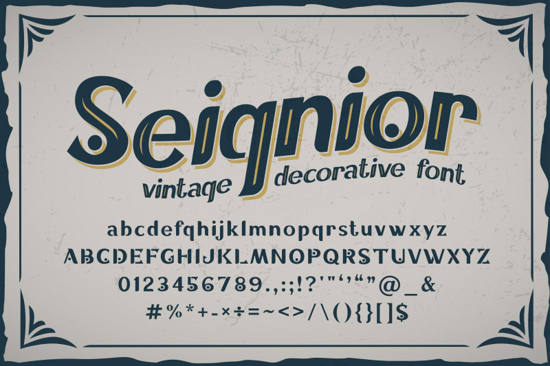 seignior-vintage-font