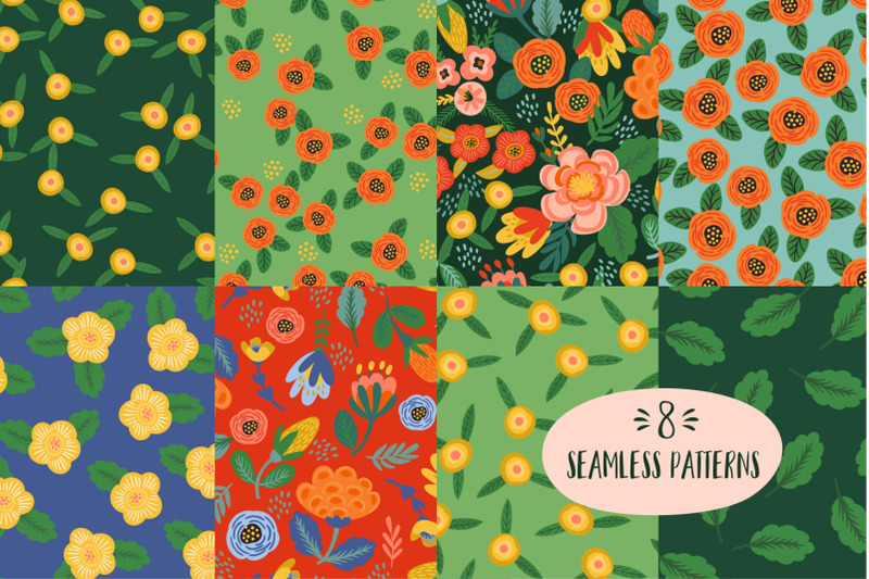 joyful-flowers-8-seamless-patterns