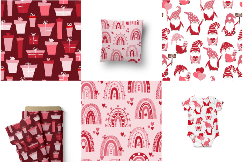 valentine-039-s-day-seamless-pattern-set