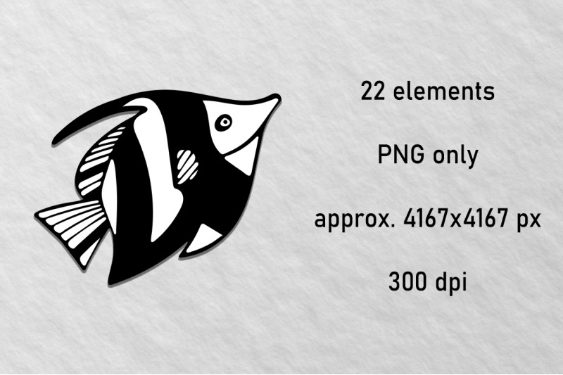 fish-clipart-black-and-white-png-illustrations-under-the-sea-clipart