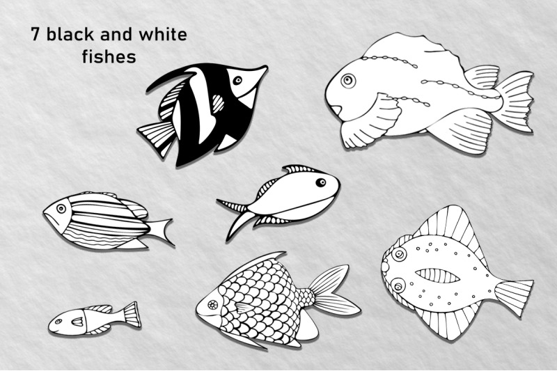 fish-clipart-black-and-white-png-illustrations-under-the-sea-clipart