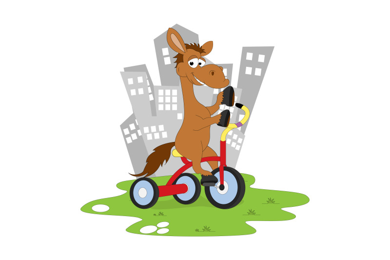 cute-horse-cartoon-ride-bicycle