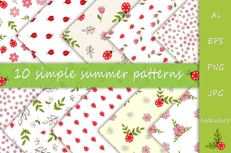 set-of-simple-seamless-patterns
