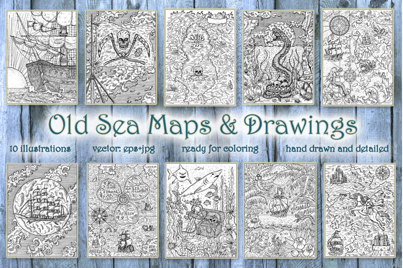 old-sea-maps-and-drawings