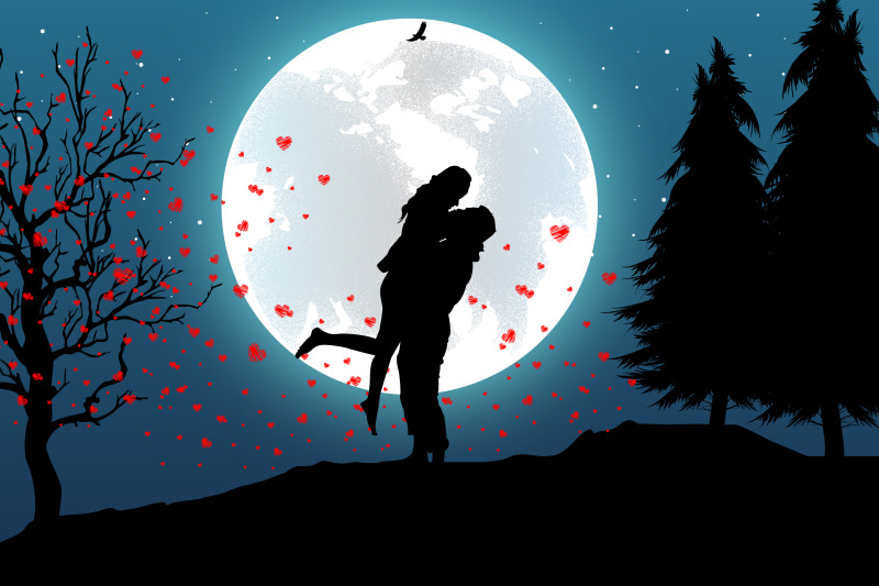 silhouette-of-couple-in-love-simple-vector-illustration