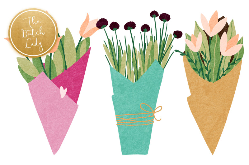 spring-flower-amp-tulip-clipart-set