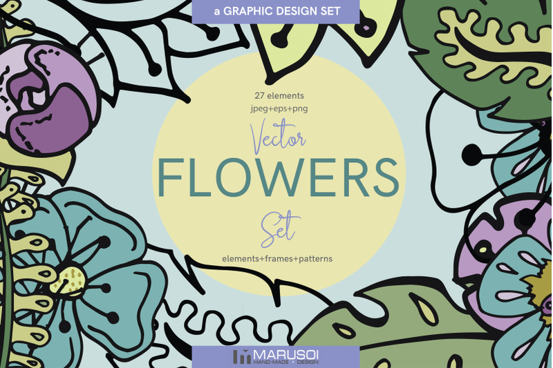 vector-flowers-set