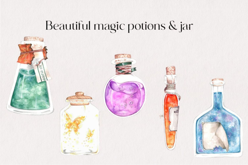 watercolor-magic-potions-magic-school-clipart-watercolor-magic-elements