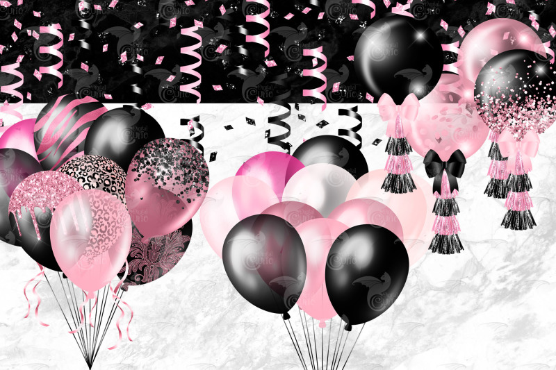 pink-and-black-balloons-clipart