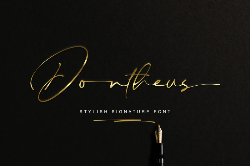 dontheus-signature-font