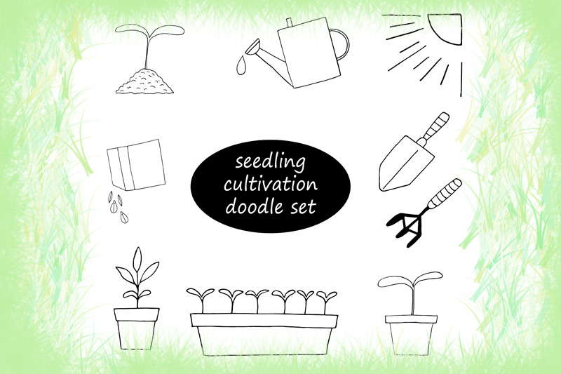 spring-seedlings-doodle-set