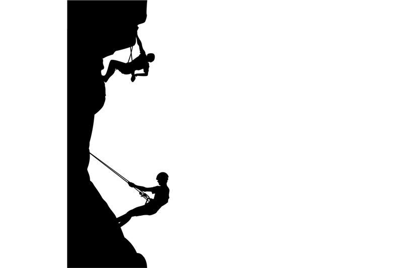 people-climb-on-rock-black-silhouette-rock-climber-support-partner-o