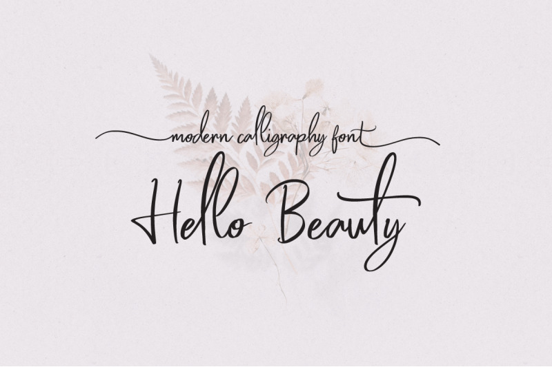 hello-beauty-handwritten-font