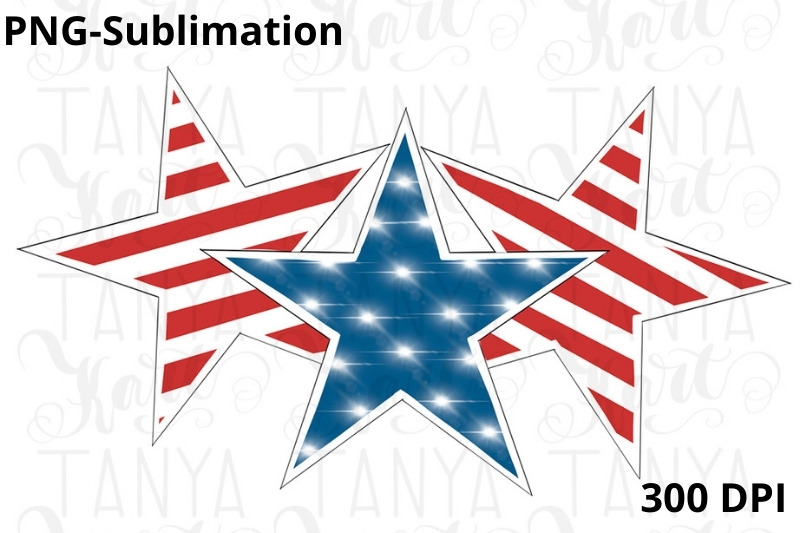 american-stars-sublimation-png