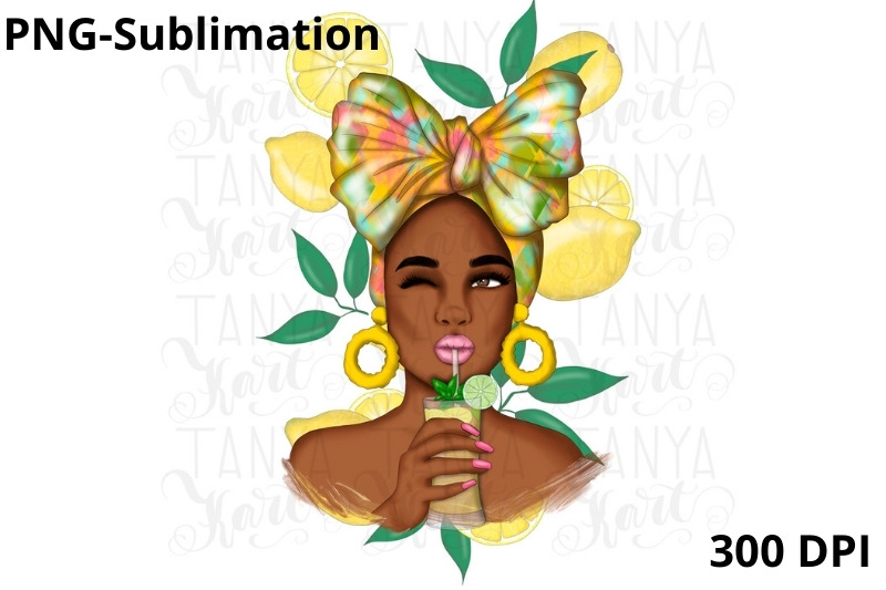 afro-woman-png-sublimation-design