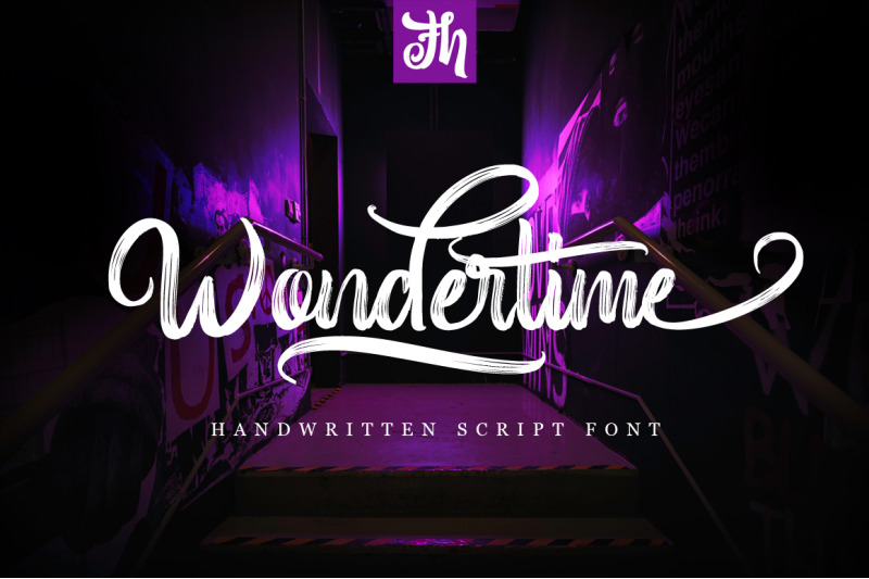 wondertime-handwritting-script-font