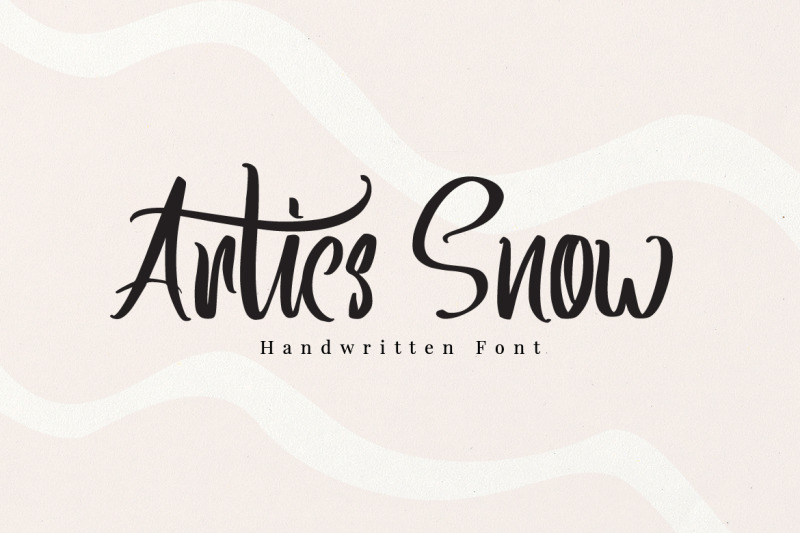 artics-snow-handwritten-font