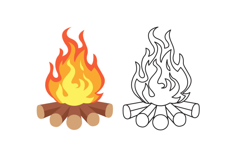 camping-bonfire-fill-outline-icon