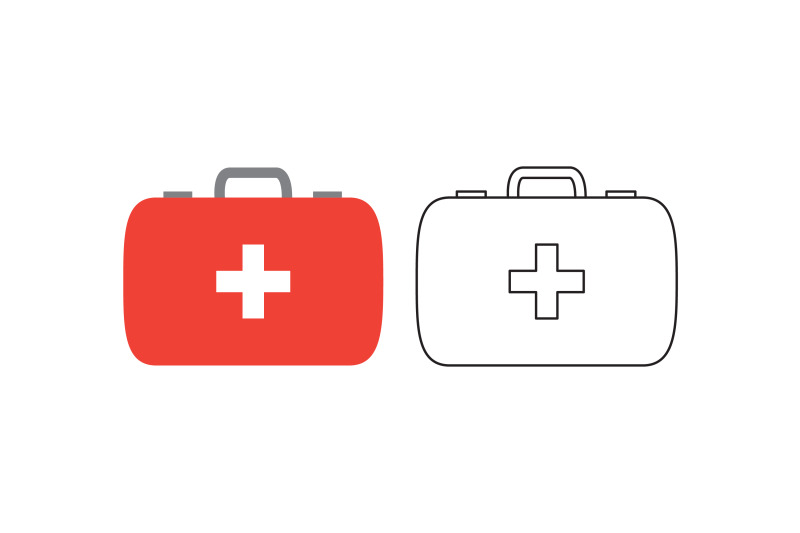 camping-first-aid-kit-box-fill-outline-icon