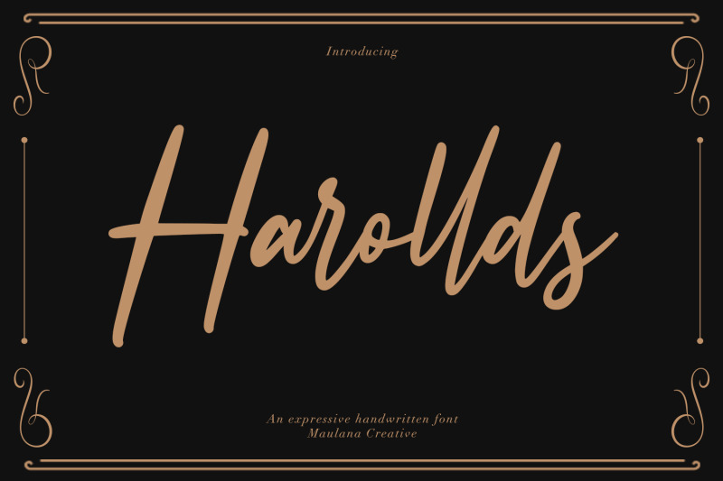 harollds-expressive-handwritten-font