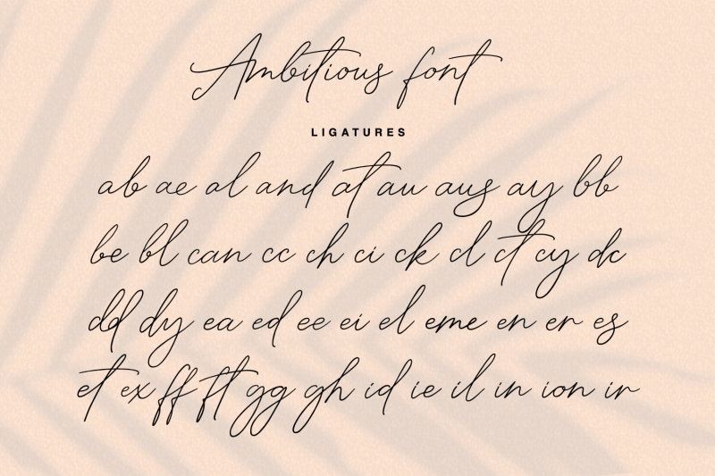 ambitious-handwritten-font