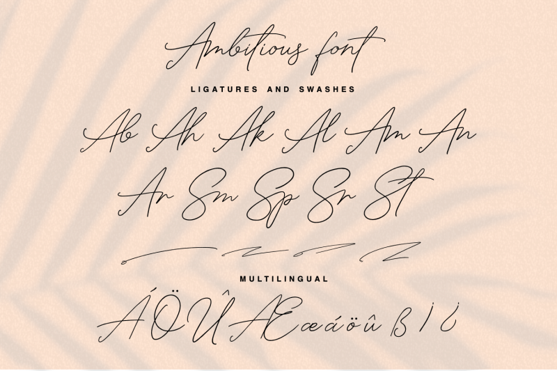 ambitious-handwritten-font