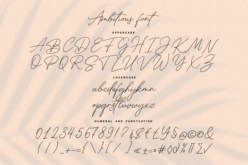 ambitious-handwritten-font