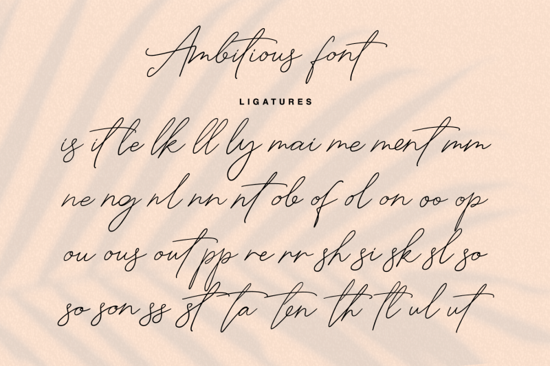 ambitious-handwritten-font