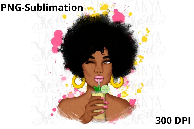 sublimation-png-afro-woman