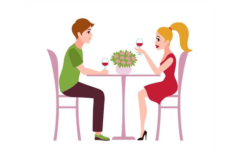 happy-romantic-couple-in-restaurant-man-and-woman-sit-at-table-drink