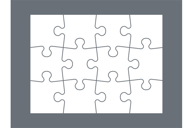 parts-of-puzzle-white-jigsaw-infigraphic-template-blank-matching-par