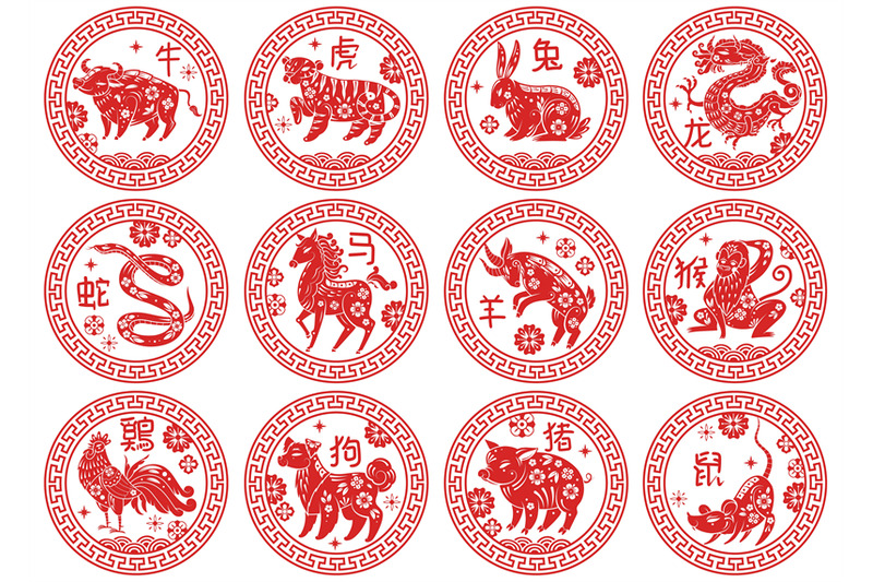 round-frames-chinese-zodiac-signs-animals-types-of-astrological-calen