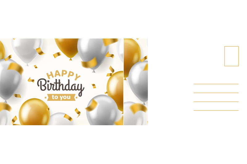 happy-birthday-postcard-holiday-card-with-realistic-golden-and-silver