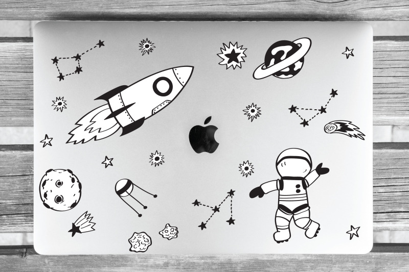 outer-space-hand-drawn-planets-astronaut-amp-alien-ufo