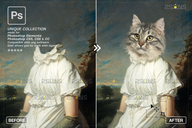 royal-pet-portrait-templates-vol-15-digital-pet-art-pet-painting