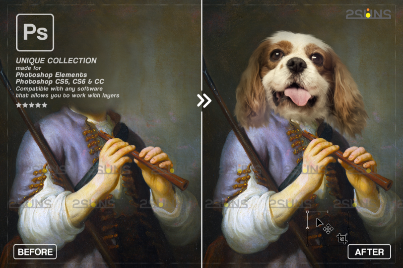 royal-pet-portrait-templates-vol-16-digital-pet-art-pet-painting