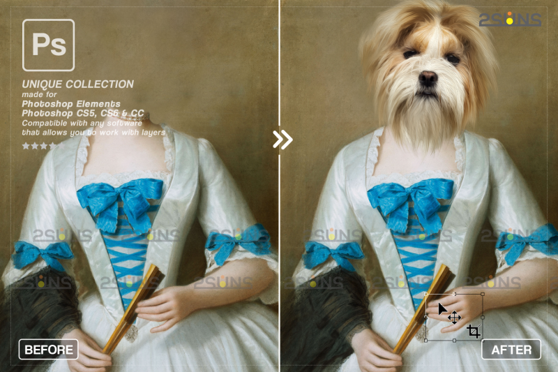 royal-pet-portrait-templates-vol-18-digital-pet-art-pet-painting
