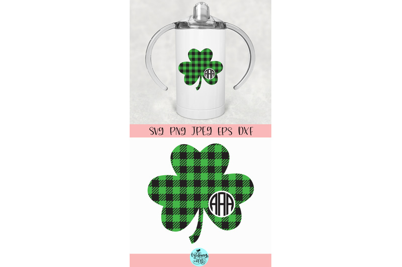 buffalo-plaid-shamrock-monogram-svg-st-patrick-039-s-day-svg