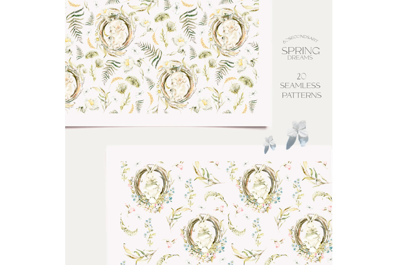 woodland-patterns-watercolor-nursery-clipart
