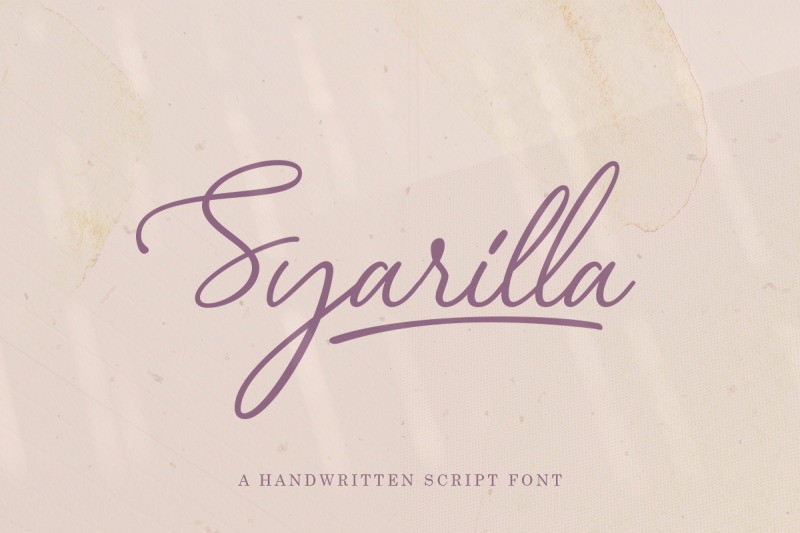 syarilla-handwritten-font
