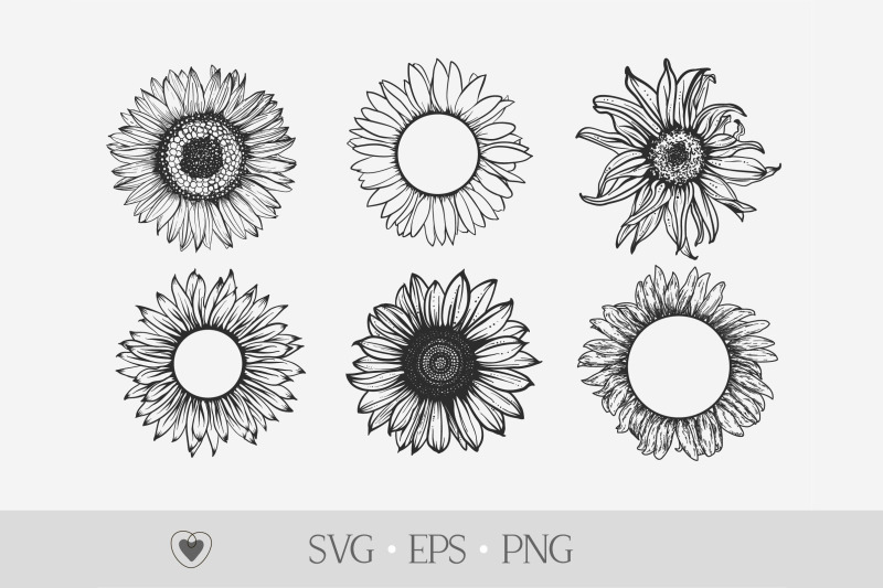 sunflower-svg-flower-svg-instant-download-flower-border